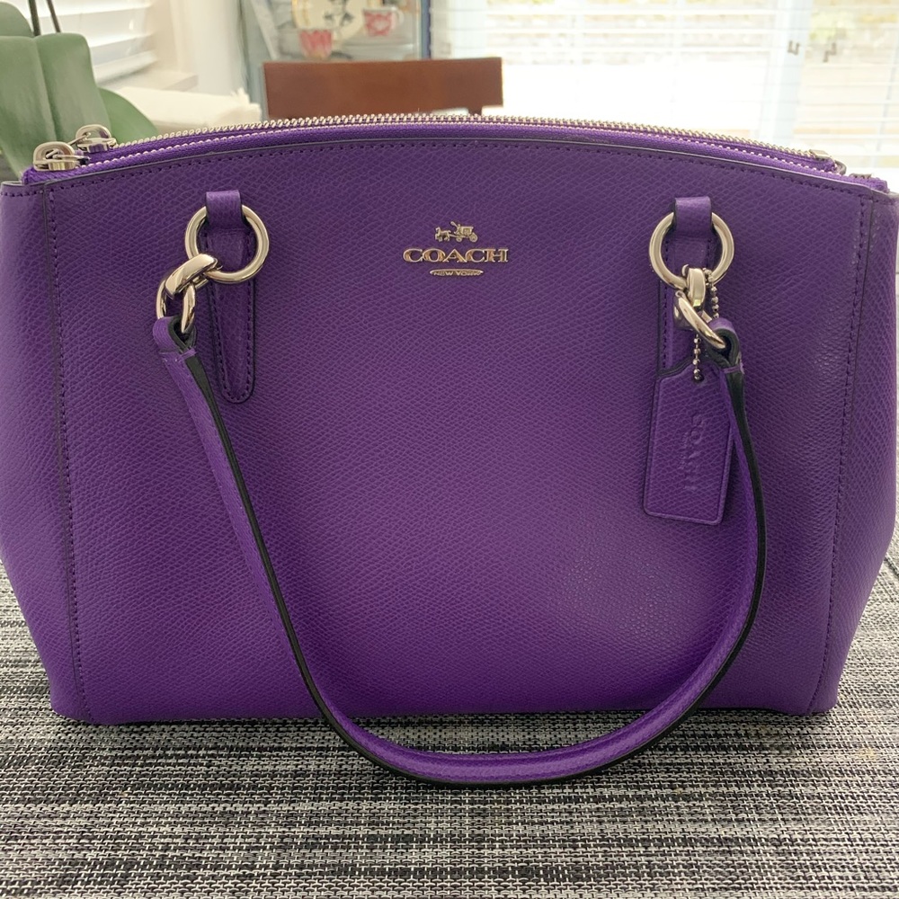 Purple Coach Christie Carryall